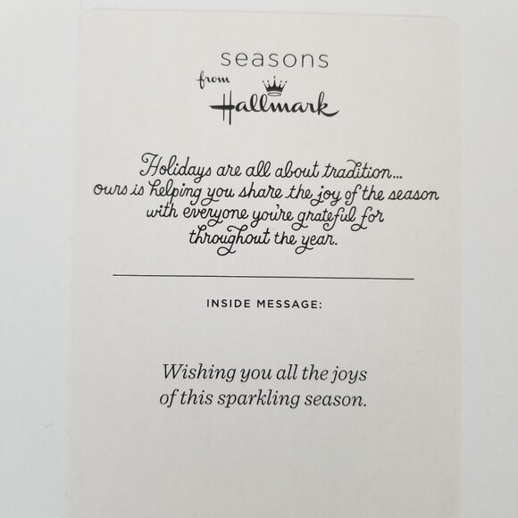 Hallmark Holiday Cards Christmas Holiday Season Tree Snowflake with Envelopes 21 - Picture 4 of 5